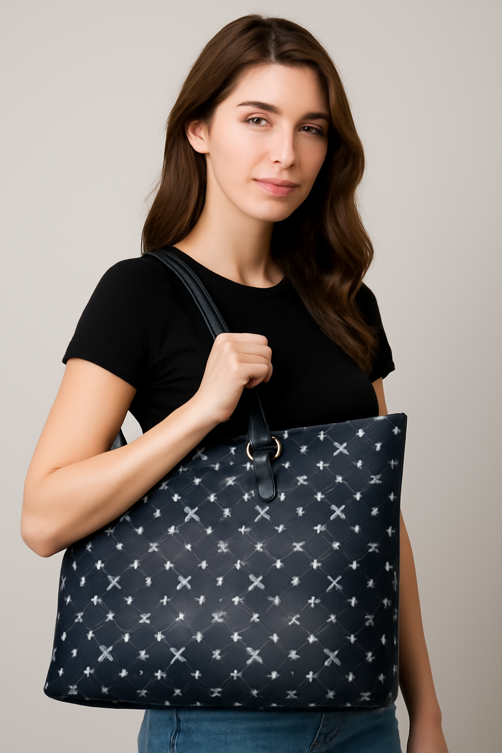 Hand made female bag in premium quality, ladies travel bag